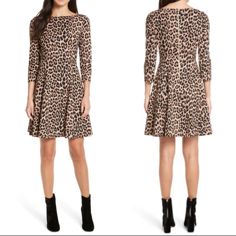 Kate Spade NWT Leopard Ponte Dress